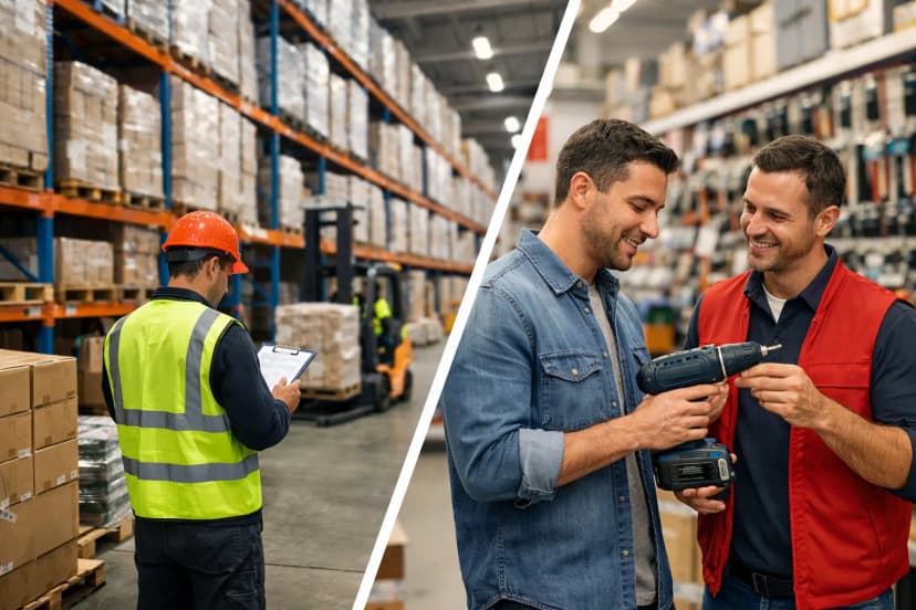 Wholesale Distributor vs Retail Hardware Store