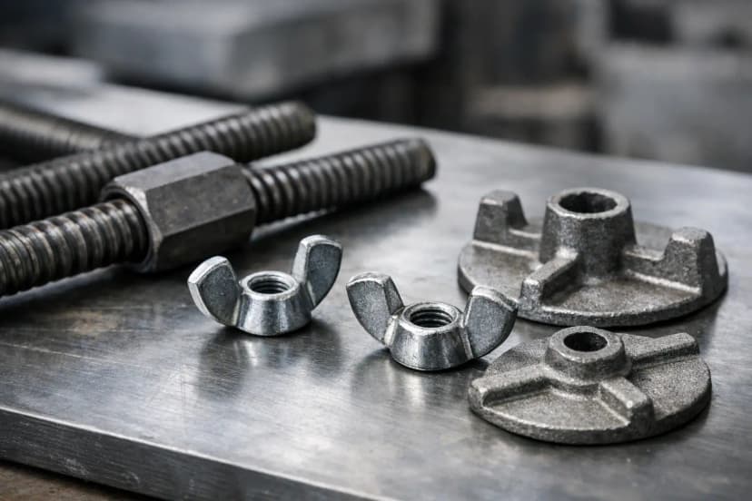 Tie Rods, Wing Nuts and Wing Plates
