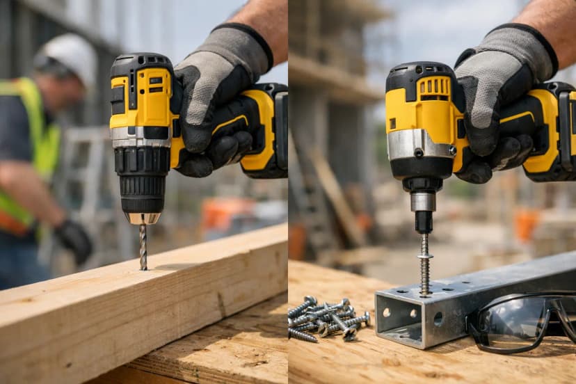 Cordless Drill vs Impact Driver for Site Installation