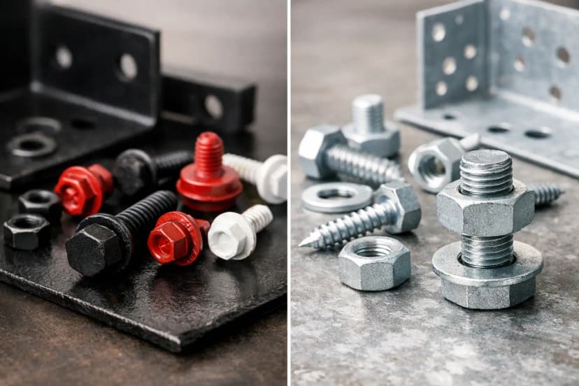 Powder Coated Versus Galvanized Fasteners