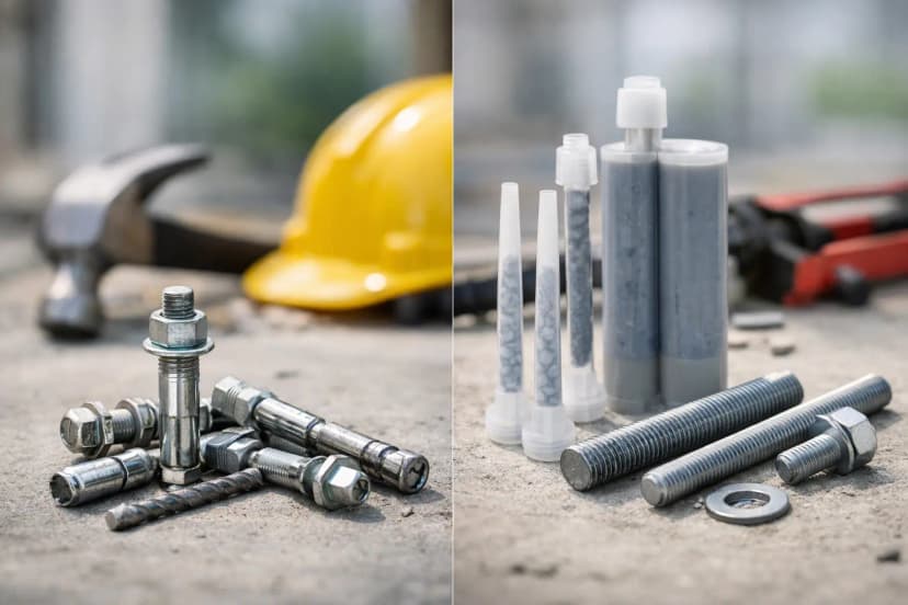 Mechanical Anchors vs Chemical Anchors Compared