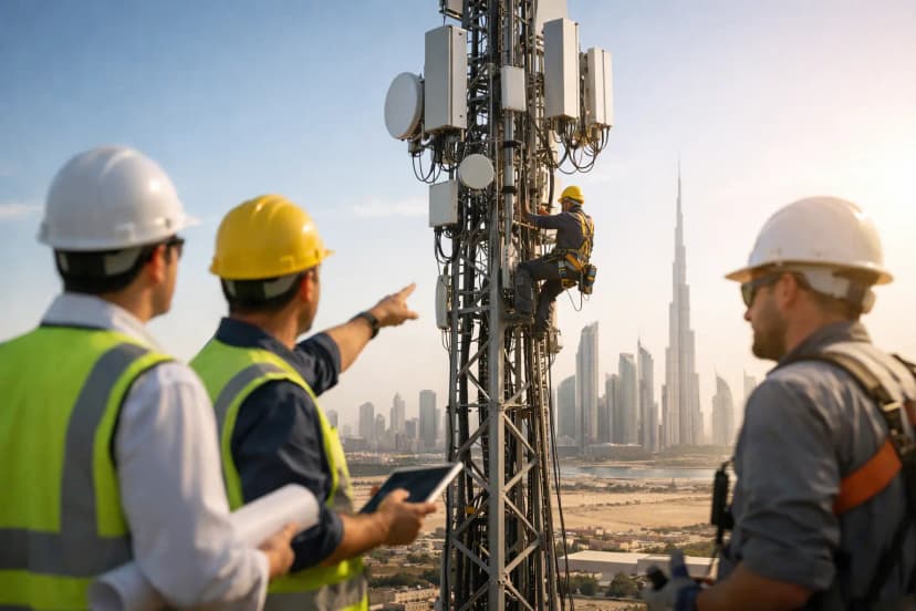 Tower Project Delivery Case Study for UAE Sites