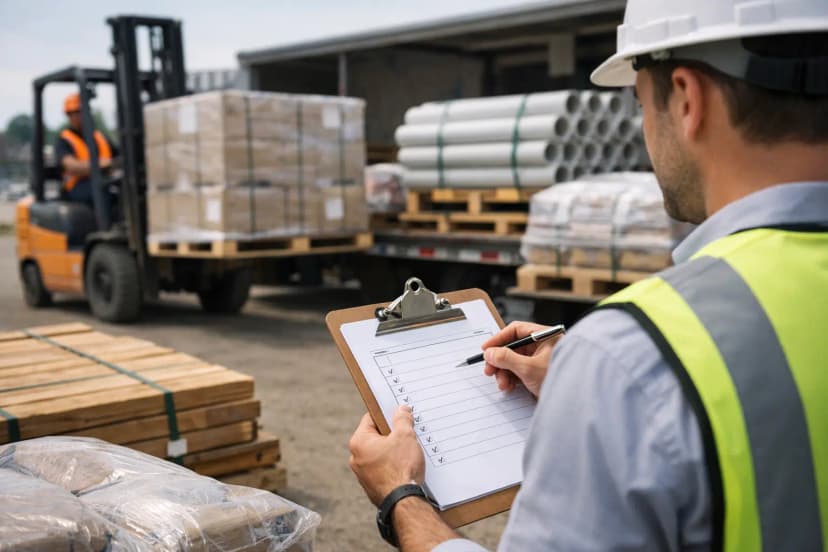Material Receiving Checklist Guide for Sites