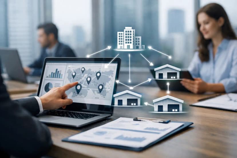 Centralized Decentralized Procurement for Sites